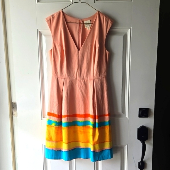 Tracy Reese X Anthropologie Painterly Pleated Midi Dress - Picture 2 of 8